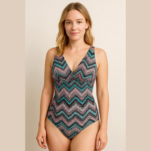 Zantzen size 8 multicolored one piecebathing suit